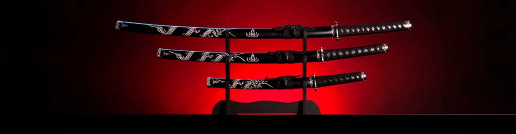 katana samouraï - Image du header figurant 3 katanas japonaises.